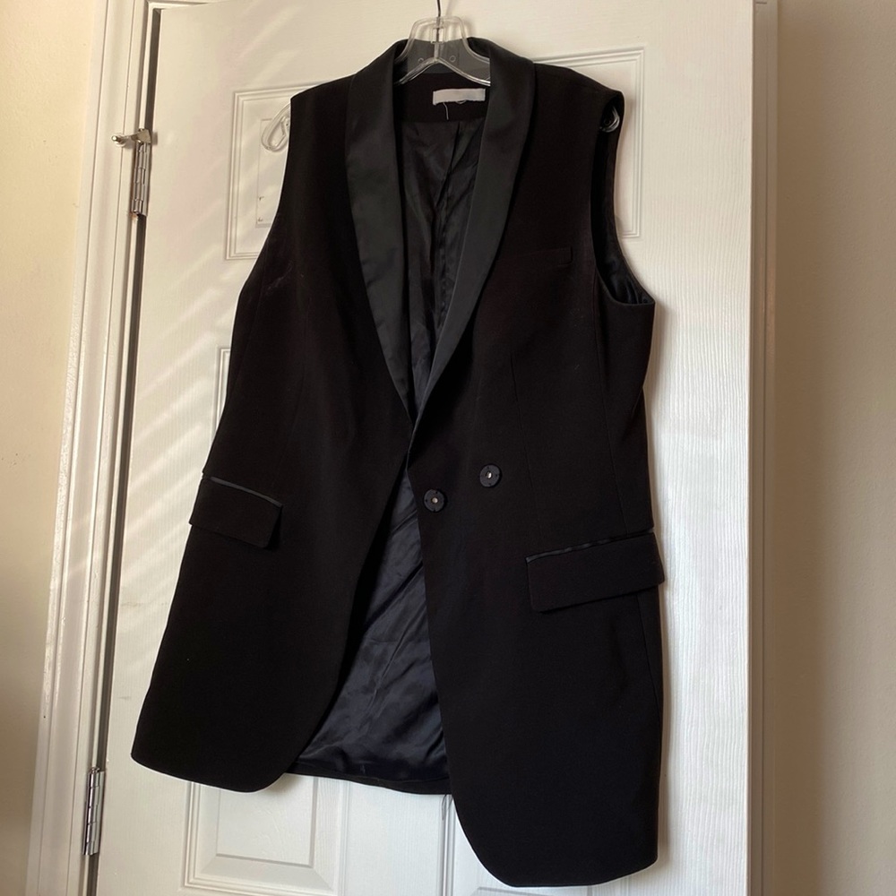 Womens Sleek Black Vest
